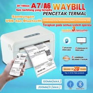 A6 A7 Thermal Printer Bluetooth Waybill Barcode Shipping Bluetooth Printer printing machine