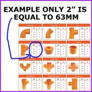 ▤ ∆ PVC ELBOW 90MM X 45° BLUE FOR CLEAN WAER ======================================== PVC ELBOW 3"