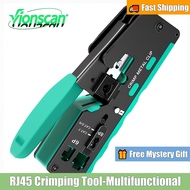 Vionscan RJ45 Crimping Tool Pass Through Connector Crimper /Wire Stripper / Wire Cutter for CAT5 CAT