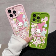 Melody Phone Case Compatible for iPhone 15 11 14 Pro Max 13 12 MINI XS X XR 6S 7 8 PLUS SE 2020 Soft Frosted Full Coverage Casing