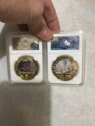 二個英國男女皇纪念幣，售價600