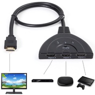 Portable 3 HDMI Ports In 1 HDMI Out HD 1080P HDMI Switch Display Multi Media 3 HDMI 4K Ultra HD Spli