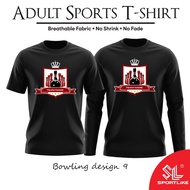 Adult Sports T-shirt - BOWLING design 09 | Microfiber Tee
