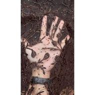 3D embroidered Juliet Root Tulle