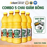 5 bottles of 9chum cooking vinegar - Chat Pet 700ml