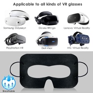 ที่คลุมผ้าปิดตากันเหงื่อ50/100ชิ้น VR ผ้าใยสังเคราะห์แบบใช้แล้วทิ้งระบายอากาศได้ดีสำหรับ Oculus Quest 2 HTC VIVE HP รีเวิร์บ G2อุปกรณ์เสริม