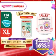 HUGGIES AirSoft Tape Diapers XL38 (3 packs) Breathable and soft diapers for baby