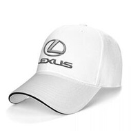 Lexus Logo 印花帽子男女防晒棒球帽 休閒潮高爾夫球帽 夏天運動釣魚帽 戶外四季可調整鴨舌帽