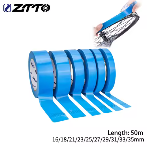 ZTTO MTB Road Bike 50m Tubeless Rim Tapes Rim Strips Width 16/18/21/23/25/27/29/31/33/35mm 26 27.5 2