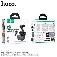 HOCO EQ27 Smart Ai Translation Bluetooth Headset ANC+ENC Noise Reduction Wireless Earphone In-ear Ea