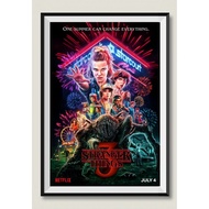 โปสเตอร์  STRANGER THINGS ภาค 3 ORIGINAL MOVIE POSTER Size 12x18in