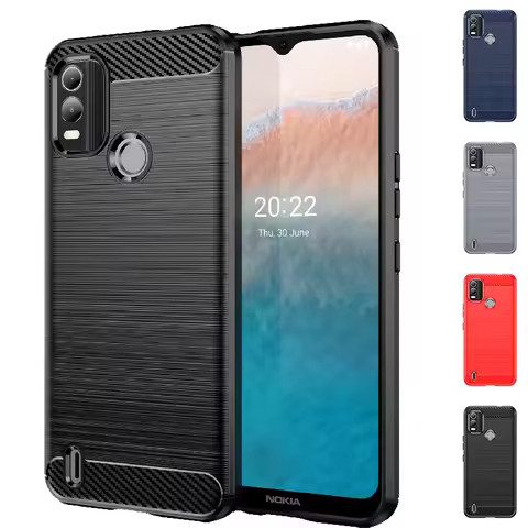Carbon Fiber Case For Nokia 1 5 6 7 8 Nokia 3.1 5.1 6.1 7.1 Plus 8.1 Shockproof Bumper Soft TPU Cove