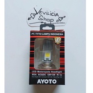 ORIGINAL AYOTO VIXION LED HEADLIGHT BULB M3A H4 AC DC HI LO