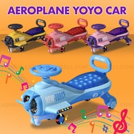 100kg AEROPLANE YOYO CAR Baby Swing Car plasma twist self-powered ride on