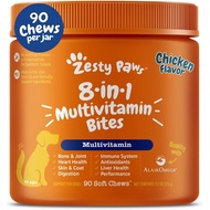 Zesty Paws  Multiitamin, hewable  itamins and s for Hip & Joints,  & oat, Omega 3 Fish Oil for s- Se