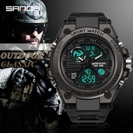 SANDA 739 Dual Timer/Water Proof gshock Sports Watch For Men