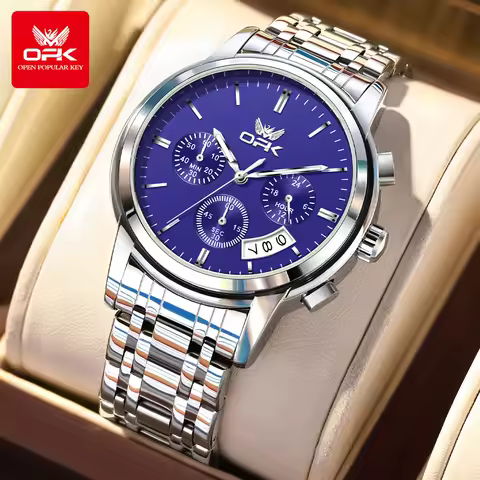OPK 6051 Men's quartz watch with steel belt