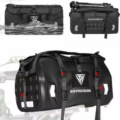 SOYAVISION 20L 40L 50L 80L 100L Motorcycle Waterproof Tail Bag Travel Outdoor Motorcycle Rear Seat B