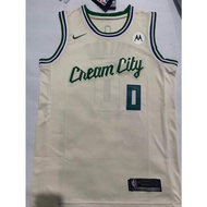 NBA jersey Milwaukee Bucks #0 Lillard basketball jersey