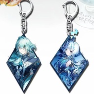 2Pieces Game  Key Chains Two-sided Keychain Anaxa Anaxagoras Cerydra HubRis504 Acrylic Pendant Keyri