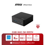 MSI MINI PC CUBI NUC 1M-005TH | Intel® CoreTM 5 120U | Intel Iris X | 8GB DDR5 | 512G M.2 PCIe SSD |