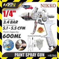 【QUALITY】NIKKO H828G 600ML 1/4" Paint Spray Gun 3.4Bar