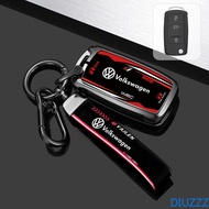 Alloy Car Flip Key Case Cover For VW Volkswagen Polo Tiguan Passat B5 B6 B7 Golf 4 5 6 MK6 Jetta Lavida Accessories