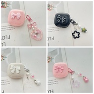 ins For baseus E19 E20 E16 BD1 E17 E18/E18B M3S M2S MC1 case Silicone Earphone Cover with keychian C