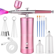 Airbrush Rechargeable Paint KitCordless Portable Airbrush Cake Makeup Kit Compressor