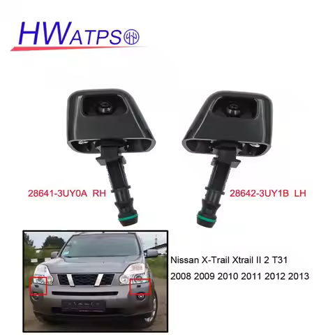 New Headlight Headlamp Washer Nozzle Jet Sprayer 28641-3UY0A RH 28642-3UY1B LH For Nissan X-Trail Xt