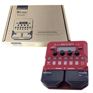 Zoom B1 FOUR Multi-Effects Processor - Bass Effects Pedal (Red)