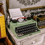 Compatible with LEGO Mới 21327 Technologist Vintage máy in mô hình khối mô phỏng màu xanh lá cây máy