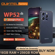 【In Local】Oukitel WP52 5G Rugged Smartphone Android14 16GB+256GB 6500mAh Mobile Phone 48MP NFC Cell 