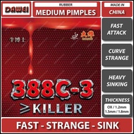 Dawei 388C-3 Killer Medium Rubber Table Tennis Raw Rubber OX 1.0 1.3 1.5 1.8mm