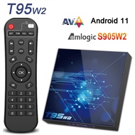 T95W2 Android 11 Smart TV Box Amlogic S905W2 16GB 32GB 64GB AV1 2.4G&amp;5G Dual Wifi BT4.0 4K HDR Set Top Box Media Player TV Receivers