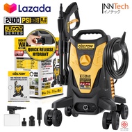DELTON เครื่องฉีดน้ำแรงดันสูง 180 บาร์ 2400 วัตต์ High Pressure Washer เครื่องฉีดน้ำ 4 ล้อเลื่อน เคล