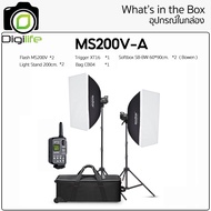 Godox Studio Flash MS200V-F MS200V-A MS200V-D SET ชุดแฟลชสตูดิโอ 200W - รับประกันศูนย์ Godox Thailan