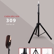 Chân đầu canh sắt 3 chân để gắn đầu manocanh học cắt tóc uốn ép nhuộm tóc