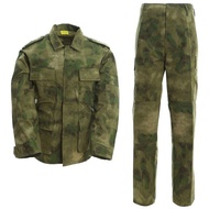 หน้าผู้ชายยุทธวิธีแจ็คเก็ตกางเกง Camo BDU ชุด2ชิ้นชุดเครื่องแต่งกาย