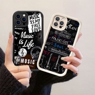 HK-9 Beatles Shockproof Casing for Black and White Silicone iphone 15 14 Pro Max