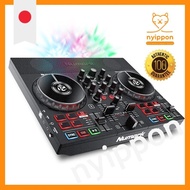 Numark DJ controller with built-in speakers, Serato DJ Lite included, streaming LED lights