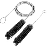 Tube Cleaning Brush-7 Feet Flexible + 7 Inches Handy Stainless Steel Wire Bristle Brush- F
