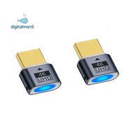 2Pcs -Compatible Dummy Plug 4K HDR Virtual Monitor EDID Headless Ghost Emulator Support 4k 60Hz 1080