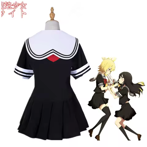 Girl Site School Sailor Dress Shoes Wigs Anime Mahou Shoujo Site Cosplay Costumes Asagiri Aya Yatsum