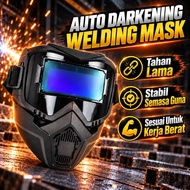 Welding Helmet Auto Darkening untuk Welder Topeng Kimpalan Auto Gelap Full Face dengan Pelindung Mat