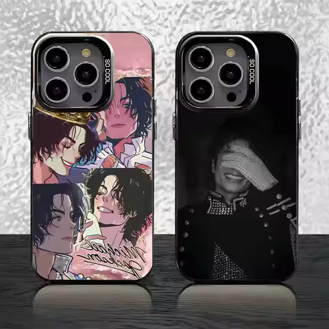 Singer M-Michaels J-Jackson Phone Case For iPhone 17,16,15,14,13,12,11,Pro,Max,Plus,Mini,Air,SE4 Bla