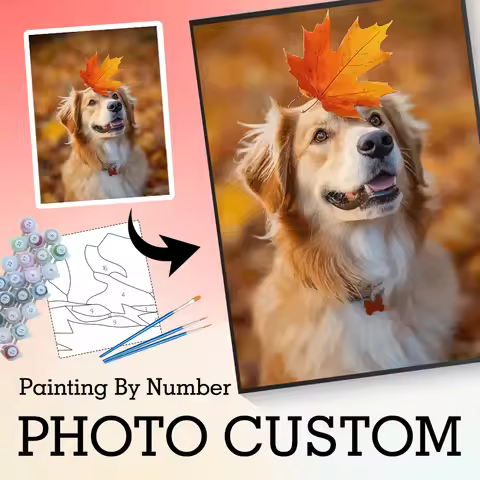 Custom Paint By Number Diy Kits Landscape Family Paint By Numbers Your Own Photo Handicraft Art Pers