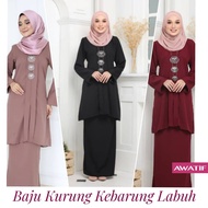 Baju Kurung Kebarung Labuh Murah Busana Melayu klasik Koleksi Awatif  Baju Kurung