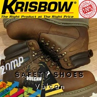 Sepatu Safety Sepatu Pengaman Vulcan Brown Original Krisbow