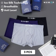 Wowon Men Boxer - 3 pcs - Celana Dalam Pria - Zero Gravity Feel